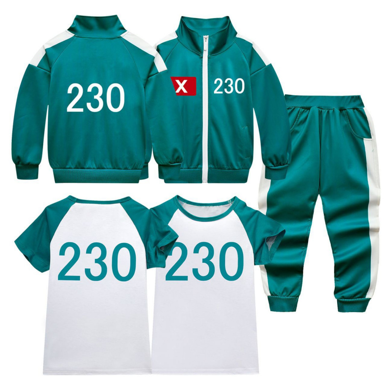 Halloween Costume Kids - 2025 New Kids Customized Calamari Games