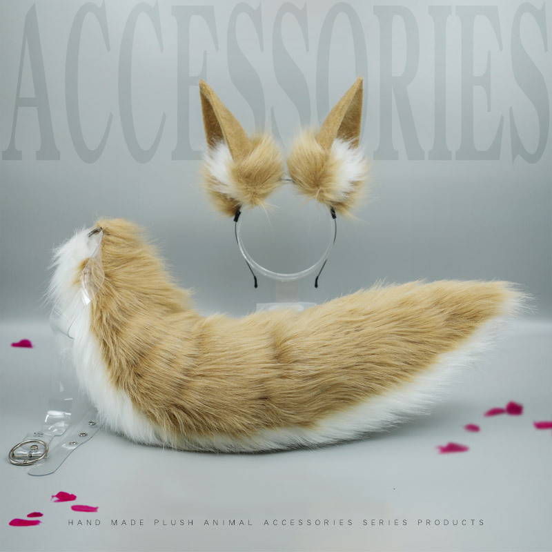 Halloween Costume Adult - New Brown Long Fox Ears Anime