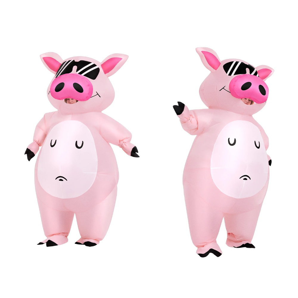 Cartoon Animal Piglet Inflatab - огляд і ціна Halloween Costume Adult