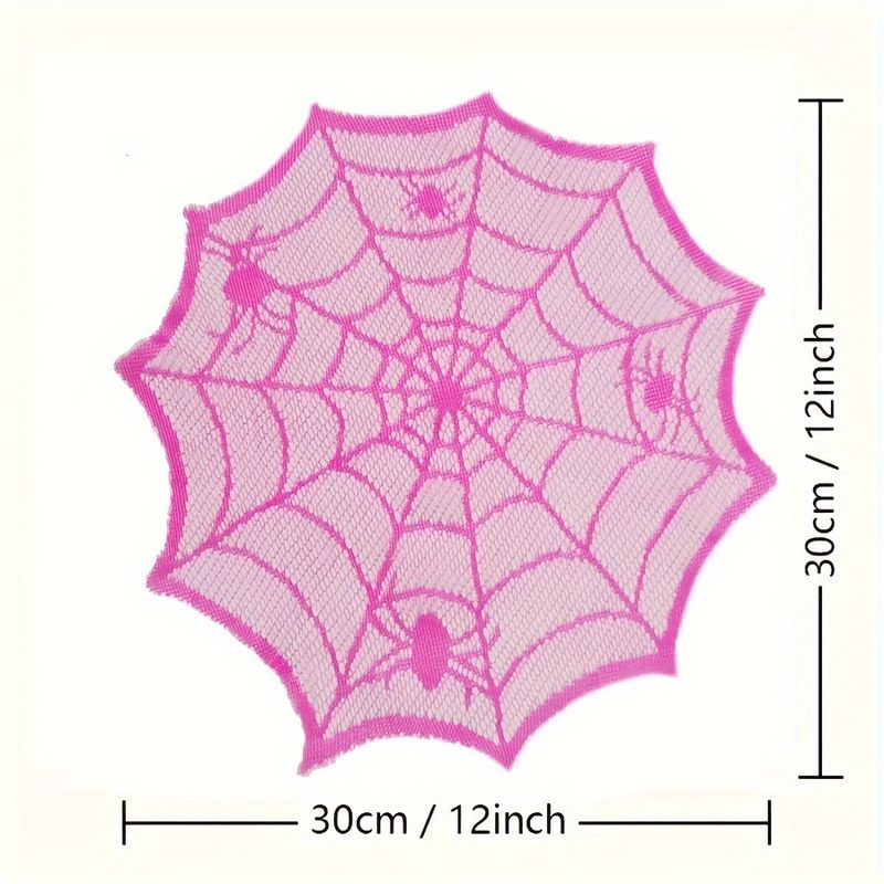 VIKAMA Rose Red Lace Spider We - огляд і ціна Spider Web Halloween Decoration