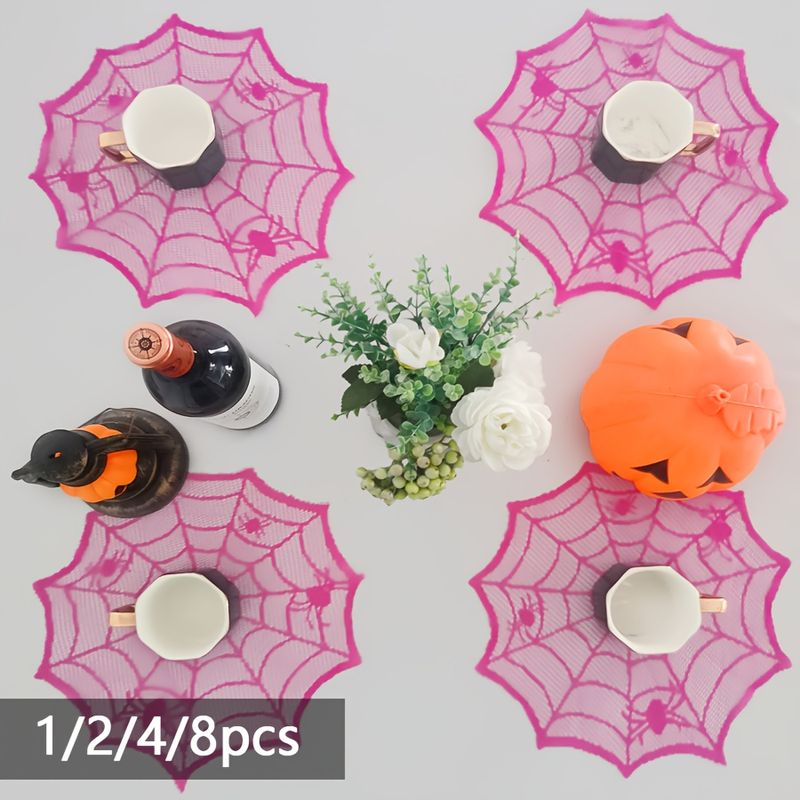 VIKAMA Rose Red Lace Spider We - огляд і ціна Spider Web Halloween Decoration