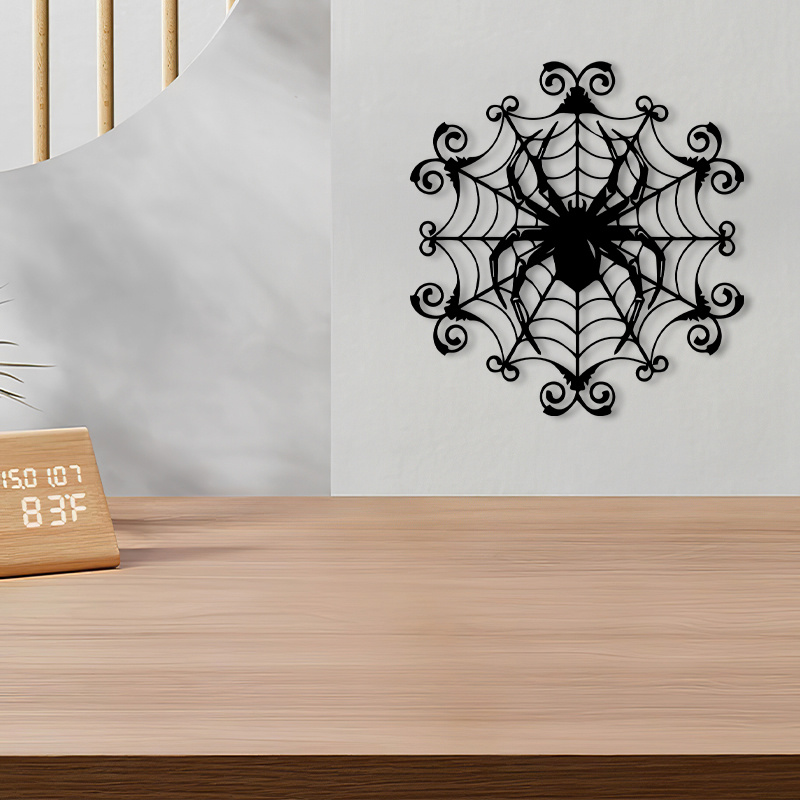 1Vintage Spider Web Metal Wall - огляд і ціна Spider Web Halloween Decoration