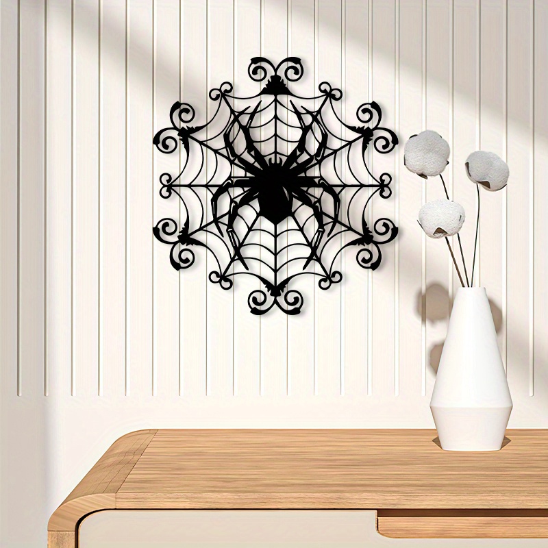1Vintage Spider Web Metal Wall - огляд і ціна Spider Web Halloween Decoration