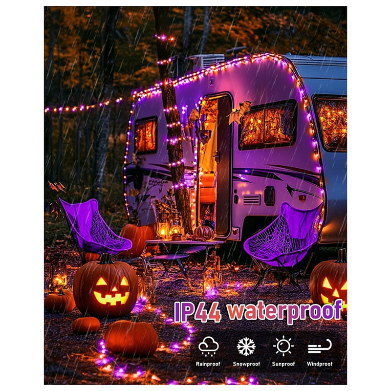 DT16 Solar Halloween String Li - огляд і ціна Halloween Led String Lights Orange