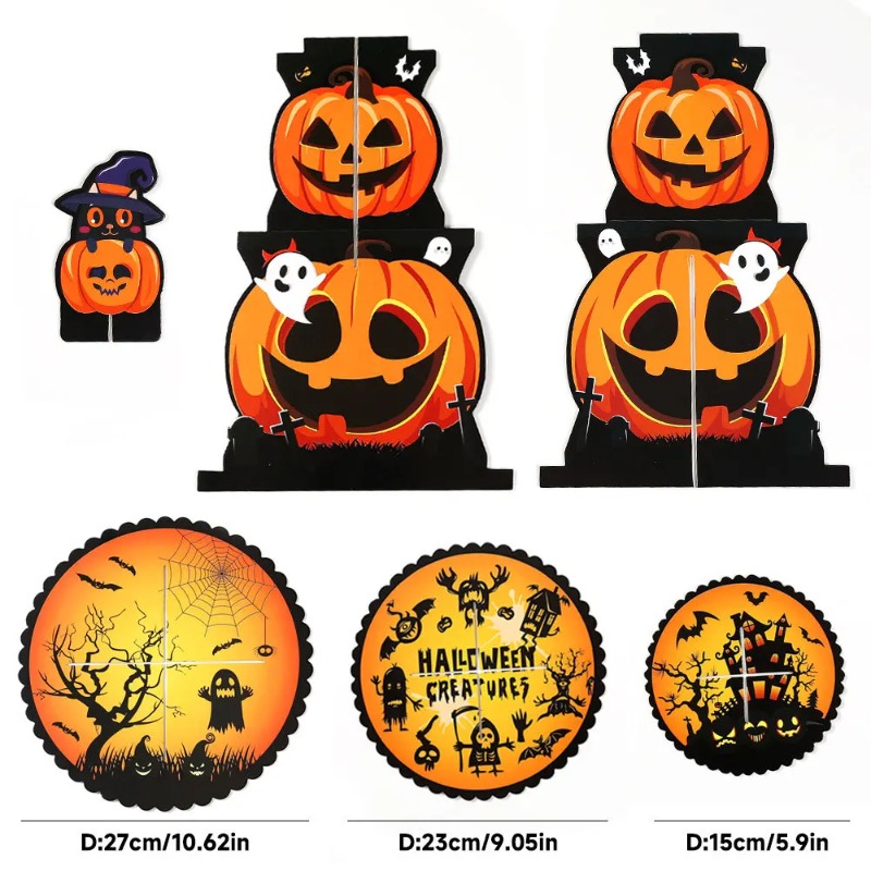 1-4PCS 3 Tier Spiderweb Desser - огляд і ціна Spider Web Halloween Decoration