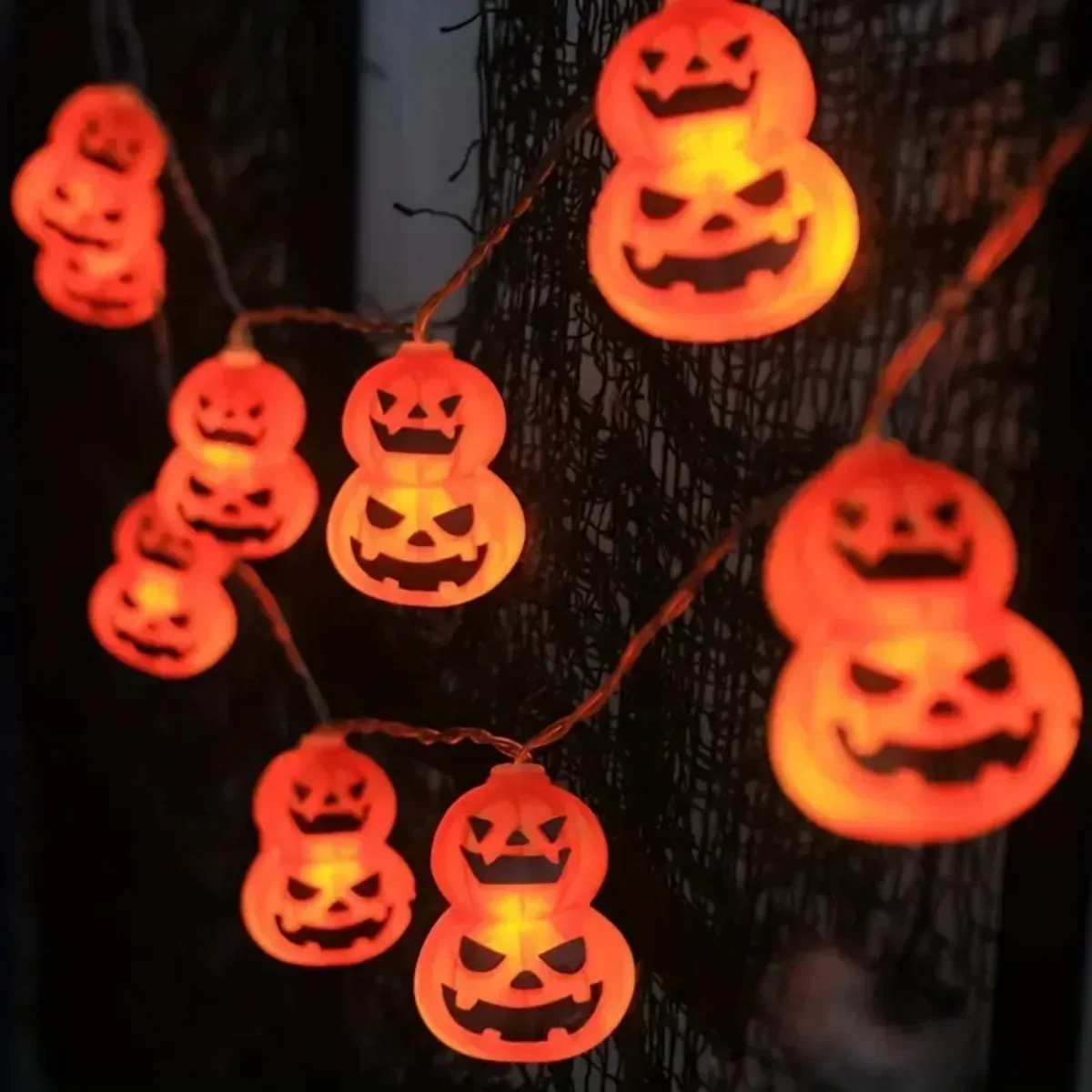 Halloween String Lights, Batte - огляд і ціна Halloween Led String Lights Orange