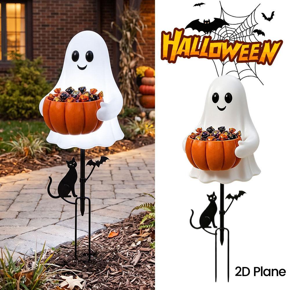 Halloween Ghost Candy Holder D - огляд і ціна Halloween Pumpkin Decor Led