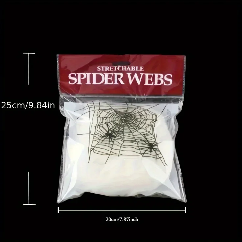 Stretchable Spider Webs With 2 - огляд і ціна Spider Web Halloween Decoration