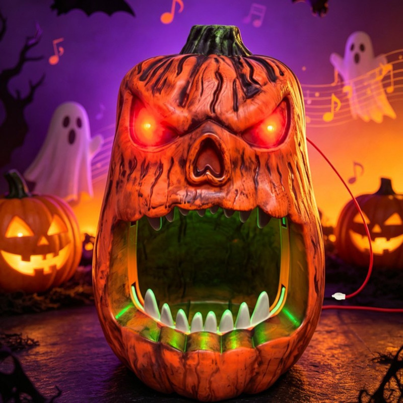 Halloween LED Lighted Pumpkin  - огляд і ціна Halloween Pumpkin Decor Led