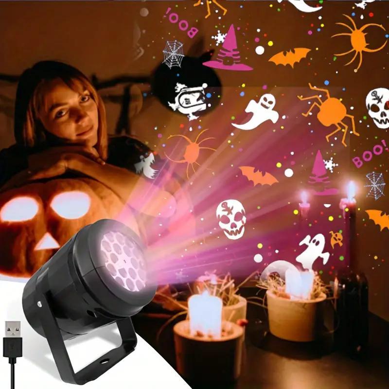 Halloween LED Projector Light  - огляд і ціна Halloween Pumpkin Decor Led