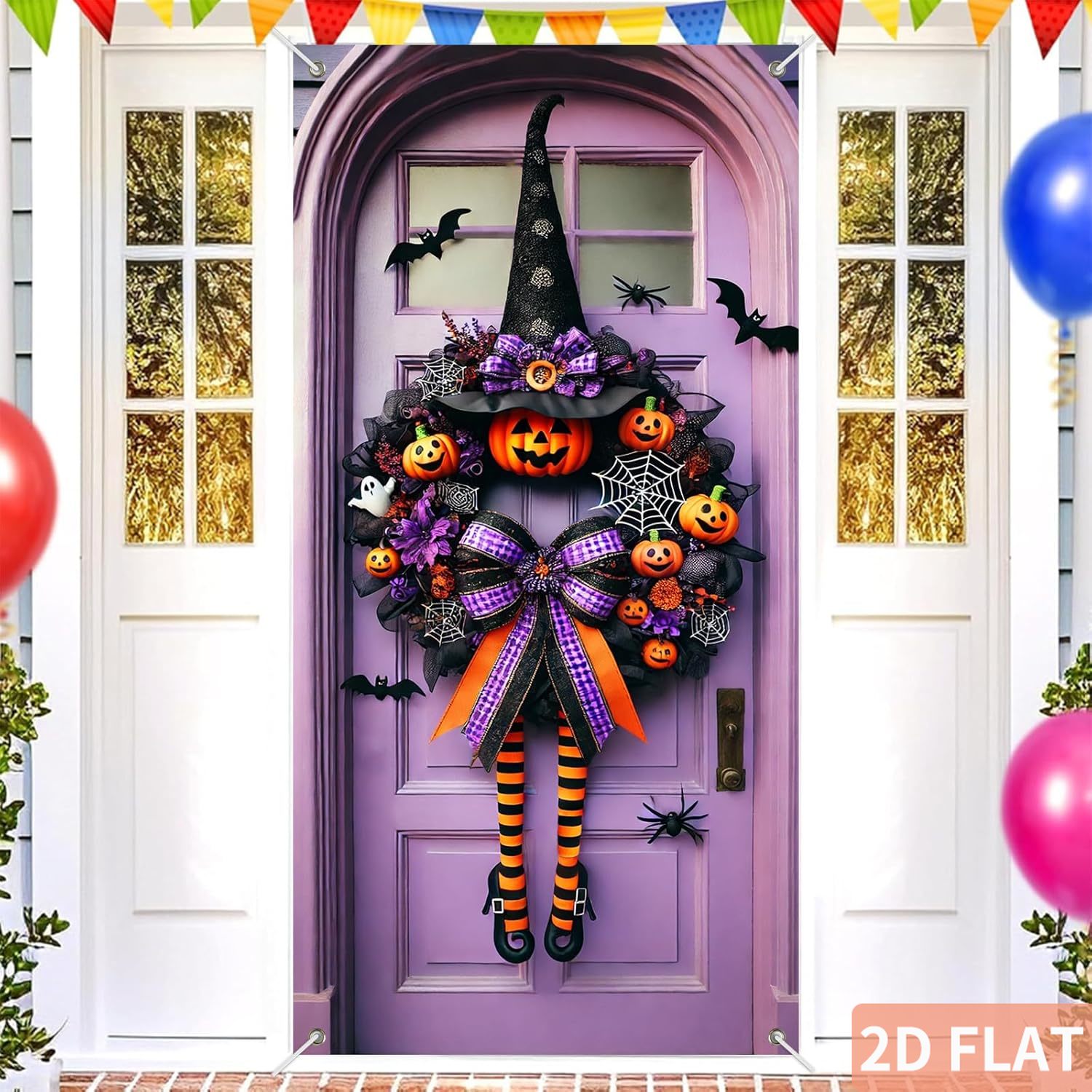 Halloween Witch Wreath Door Co - огляд і ціна Spider Web Halloween Decoration