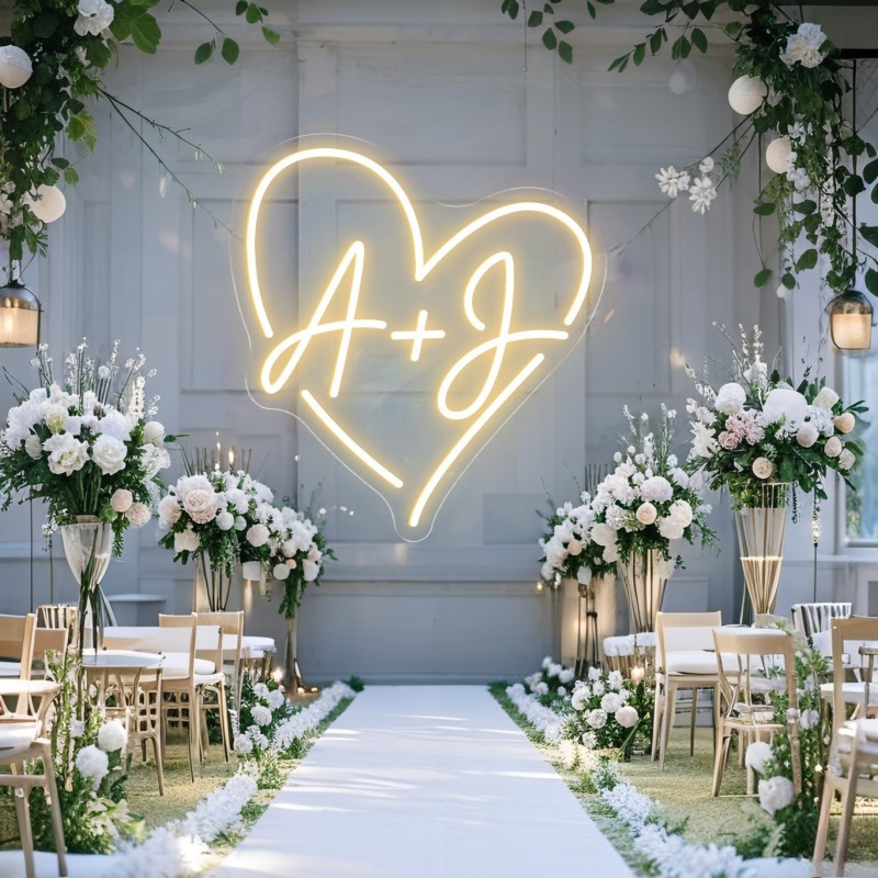 Custom Initials Heart LED Neon - огляд і ціна Halloween Party Supplies