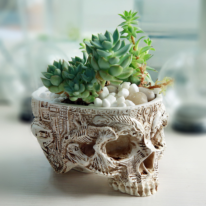 Halloween Skull Flower Pot Got - огляд і ціна Halloween Skeleton Decoration