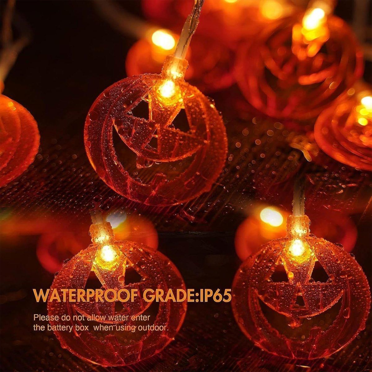 1pc 20LED Orange Flat Hollow H - огляд і ціна Halloween Led String Lights Orange