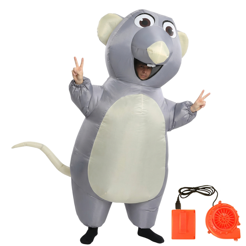 Cartoon Mouse Inflatable Costu - огляд і ціна Halloween Costume Adult