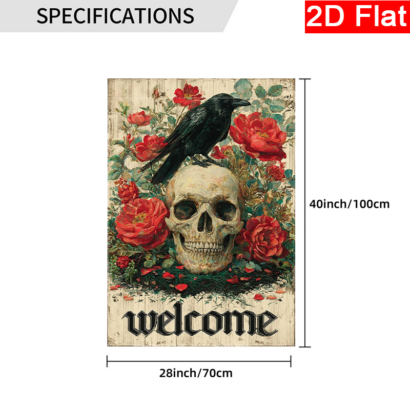 2D Flat - 2D Flat Halloween We - огляд і ціна Halloween Skeleton Decoration