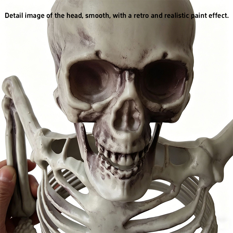 Horror Half Skeleton Skull Orn - огляд і ціна Halloween Skeleton Decoration