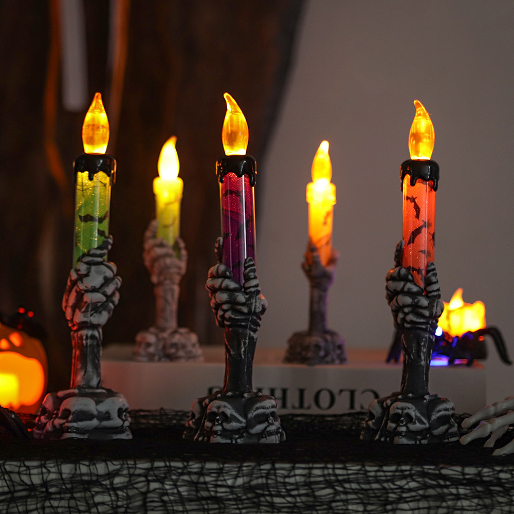 Halloween Skeleton Hand Candle - огляд і ціна Halloween Pumpkin Decor Led
