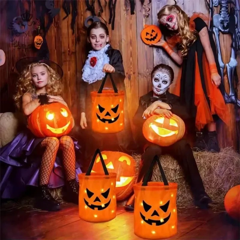 1-10PC LED Halloween Pumpkin B - огляд і ціна Halloween Pumpkin Decor Led