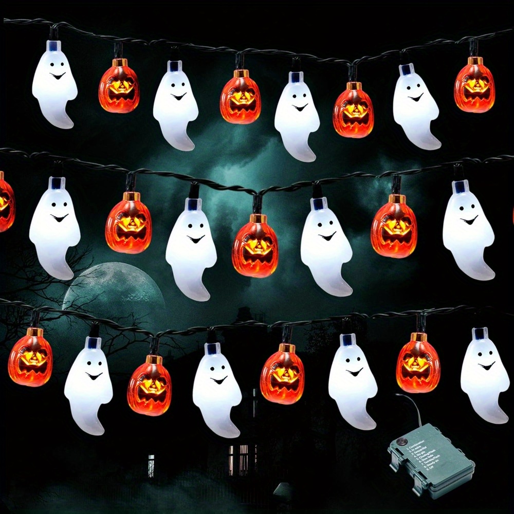 19.7FT 30pcs LED Battery Opera - огляд і ціна Halloween Led String Lights Orange