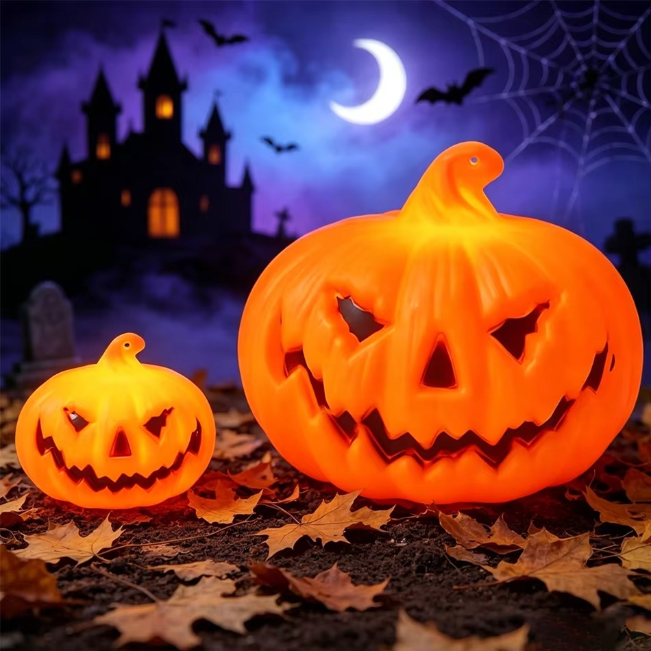 LED Pumpkin Lamp Warm Light Ja - огляд і ціна Halloween Pumpkin Decor Led