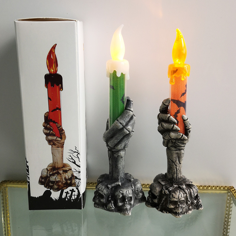 Halloween LED Candle Skeleton  - огляд і ціна Halloween Pumpkin Decor Led